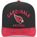 Бейсболка Arizona Cardinals New Era Black/Cardinal 2025 NFL Draft A-Frame 9FIFTY Snapback