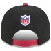Бейсболка Arizona Cardinals New Era Black/Cardinal 2025 NFL Draft A-Frame 9FIFTY Snapback