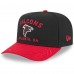 Бейсболка Atlanta Falcons New Era Black/Red 2025 NFL Draft A-Frame 9FIFTY Snapback