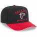 Бейсболка Atlanta Falcons New Era Black/Red 2025 NFL Draft A-Frame 9FIFTY Snapback