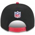Бейсболка Atlanta Falcons New Era Black/Red 2025 NFL Draft A-Frame 9FIFTY Snapback