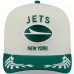 Бейсболка New York Jets New Era Cream/Green 2025 NFL Draft A-Frame 9FIFTY Snapback