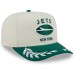Бейсболка New York Jets New Era Cream/Green 2025 NFL Draft A-Frame 9FIFTY Snapback