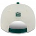 Бейсболка New York Jets New Era Cream/Green 2025 NFL Draft A-Frame 9FIFTY Snapback