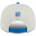Бейсболка Detroit Lions New Era Cream/Blue 2025 NFL Draft A-Frame 9FIFTY Snapback