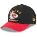 Бейсболка Kansas City Chiefs New Era Black/Red 2025 NFL Draft 9FORTY A-Frame M-Crown