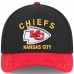 Бейсболка Kansas City Chiefs New Era Black/Red 2025 NFL Draft 9FORTY A-Frame M-Crown