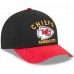 Бейсболка Kansas City Chiefs New Era Black/Red 2025 NFL Draft 9FORTY A-Frame M-Crown