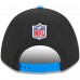 Бейсболка Los Angeles Chargers New Era Black/Powder Blue 2025 NFL Draft 9FORTY A-Frame M-Crown