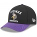 Бейсболка Minnesota Vikings New Era Black/Purple 2025 NFL Draft 9FORTY A-Frame M-Crown