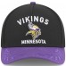 Бейсболка Minnesota Vikings New Era Black/Purple 2025 NFL Draft 9FORTY A-Frame M-Crown