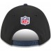 Бейсболка New England Patriots New Era Black/Navy 2025 NFL Draft 9FORTY A-Frame M-Crown