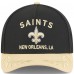 Бейсболка New Orleans Saints New Era Black/Gold 2025 NFL Draft 9FORTY A-Frame M-Crown