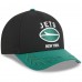 Бейсболка New York Jets New Era Black/Green 2025 NFL Draft 9FORTY A-Frame M-Crown