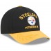 Бейсболка Pittsburgh Steelers New Era Black/Gold 2025 NFL Draft 9FORTY A-Frame M-Crown