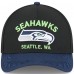 Бейсболка Seattle Seahawks New Era Black/College Navy 2025 NFL Draft 9FORTY A-Frame M-Crown