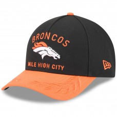Бейсболка Denver Broncos New Era Black/Orange 2025 NFL Draft 9FORTY A-Frame M-Crown