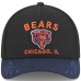 Бейсболка Chicago Bears New Era Black/Navy 2025 NFL Draft 9FORTY A-Frame M-Crown