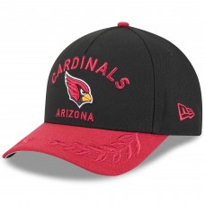 Бейсболка Arizona Cardinals New Era Black/Cardinal 2025 NFL Draft 9FORTY A-Frame M-Crown