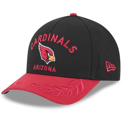 Бейсболка Arizona Cardinals New Era Black/Cardinal 2025 NFL Draft 9FORTY A-Frame M-Crown