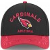 Бейсболка Arizona Cardinals New Era Black/Cardinal 2025 NFL Draft 9FORTY A-Frame M-Crown