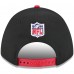 Бейсболка Atlanta Falcons New Era Black/Red 2025 NFL Draft 9FORTY A-Frame M-Crown
