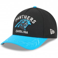 Бейсболка Carolina Panthers New Era Black/Blue 2025 NFL Draft 9FORTY A-Frame M-Crown