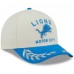 Бейсболка Detroit Lions New Era Cream/Blue 2025 NFL Draft 9FORTY A-Frame M-Crown