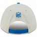 Бейсболка Detroit Lions New Era Cream/Blue 2025 NFL Draft 9FORTY A-Frame M-Crown