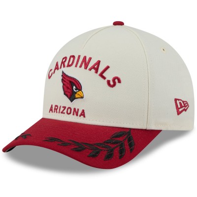 Бейсболка Arizona Cardinals New Era Cream/Cardinal 2025 NFL Draft 9FORTY A-Frame M-Crown