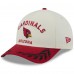Бейсболка Arizona Cardinals New Era Cream/Cardinal 2025 NFL Draft 9FORTY A-Frame M-Crown