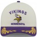 Бейсболка Minnesota Vikings New Era Cream/Purple 2025 NFL Draft 9FORTY A-Frame M-Crown