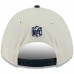 Бейсболка New England Patriots New Era Cream/Navy 2025 NFL Draft 9FORTY A-Frame M-Crown