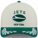 Бейсболка New York Jets New Era Cream/Green 2025 NFL Draft 9FORTY A-Frame M-Crown