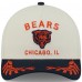 Бейсболка Chicago Bears New Era Cream/Navy 2025 NFL Draft 9FORTY A-Frame M-Crown