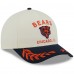 Бейсболка Chicago Bears New Era Cream/Navy 2025 NFL Draft 9FORTY A-Frame M-Crown