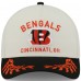 Бейсболка Cincinnati Bengals New Era Cream/Black 2025 NFL Draft 9FORTY A-Frame M-Crown