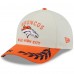 Бейсболка Denver Broncos New Era Cream/Orange 2025 NFL Draft 9FORTY A-Frame M-Crown