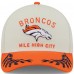 Бейсболка Denver Broncos New Era Cream/Orange 2025 NFL Draft 9FORTY A-Frame M-Crown