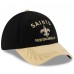 Бейсболка New Orleans Saints New Era Black/Gold 2025 NFL Draft 39THIRTY Flex