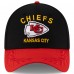 Бейсболка Kansas City Chiefs New Era Black/Red 2025 NFL Draft 39THIRTY