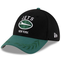 Бейсболка New York Jets New Era Black/Green 2025 NFL Draft 39THIRTY