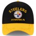 Бейсболка Pittsburgh Steelers New Era Black/Gold 2025 NFL Draft 39THIRTY