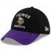 Бейсболка Minnesota Vikings New Era Black/Purple 2025 NFL Draft 39THIRTY