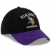 Бейсболка Minnesota Vikings New Era Black/Purple 2025 NFL Draft 39THIRTY