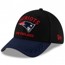 Бейсболка New England Patriots New Era Black/Navy 2025 NFL Draft 39THIRTY