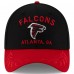 Бейсболка Atlanta Falcons New Era Black/Red 2025 NFL Draft 39THIRTY
