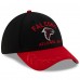 Бейсболка Atlanta Falcons New Era Black/Red 2025 NFL Draft 39THIRTY