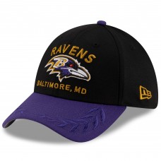 Бейсболка Baltimore Ravens New Era Black/Purple 2025 NFL Draft 39THIRTY