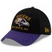 Бейсболка Baltimore Ravens New Era Black/Purple 2025 NFL Draft 39THIRTY